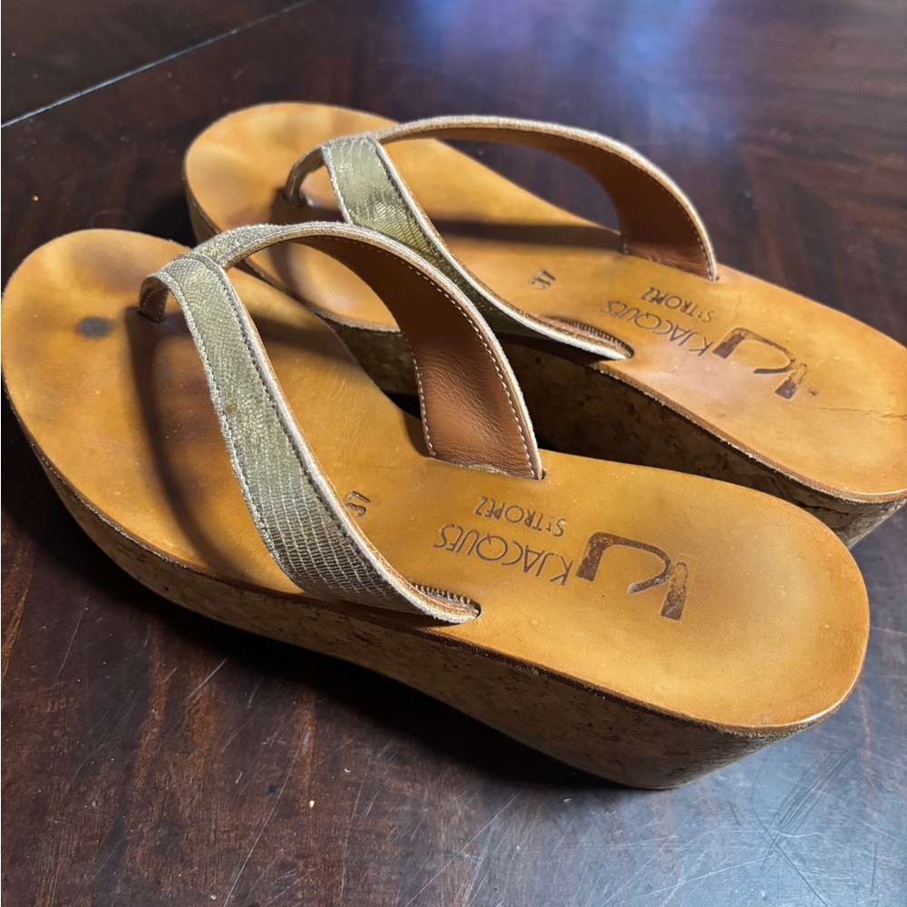 Women's Brown Wedge Sandals